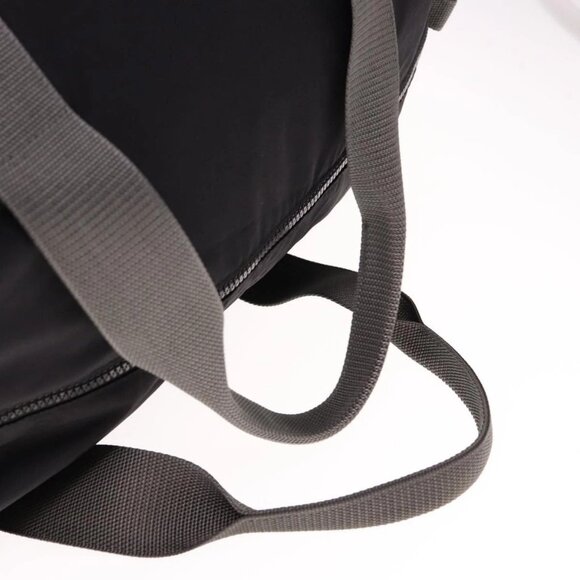 PRADA Boston Bag Nylon Black Gray Auth 76178 - Picture 8 of 16